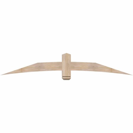 Ekena Millwork Bellingham Smooth Timber Gable Bracket, Douglas Fir, 84"W x 14"H x 3 1/2"D x 5 1/2"F, 4/12 Pitch GBW084X14X0406BEL00SDF